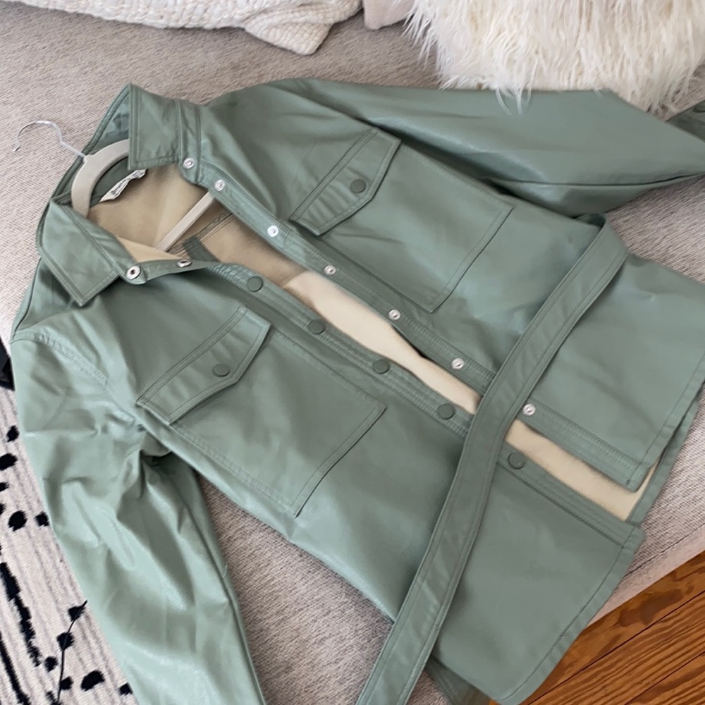 Stradivarius faux leather